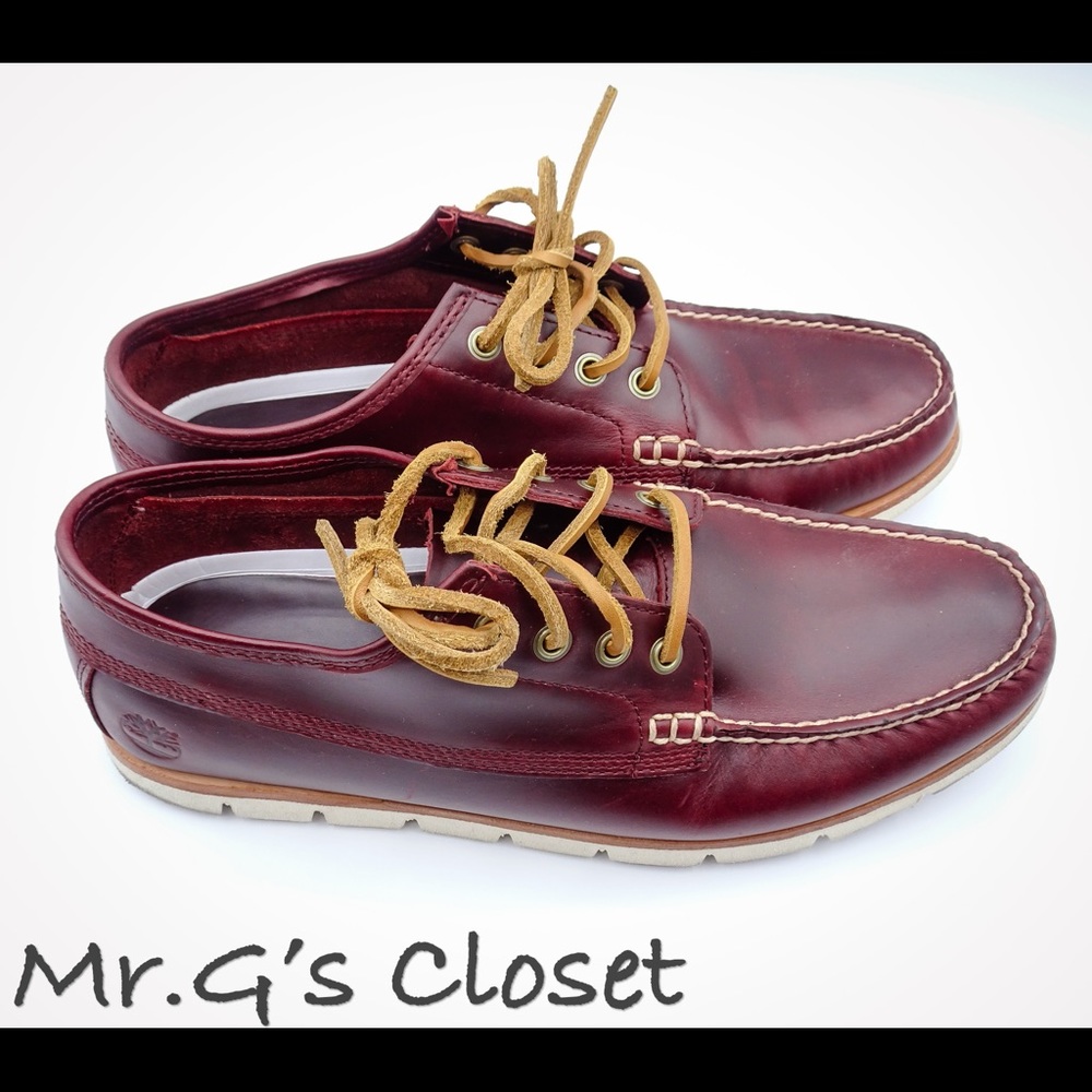 Burgundy Timberland Loafers